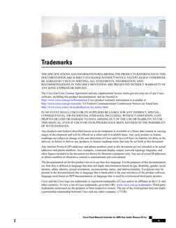 Trademarks
THE SPECIFICATIONS AND INFORMATION REGARDING THE PRODUCTS REFERENCED IN THIS
DOCUMENTATION ARE SUBJECT TO CHANGE W