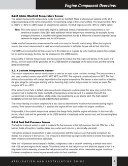 A P P L I C A T I O N A N D I N S T A L L A T I O N
G U I D E
9
Engine Component Overview
2.2.2 Intake Manifold Temperature