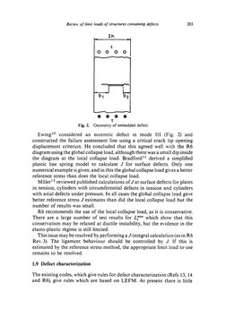 Review of limit loads of structures containing defects
203
2h
.[
0
0
0
0
@
®
@
@
T
Fig. 2. Geometry of embedded
