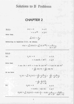 B-2-1.
Note that
Solutions to B Problems
CHAPTER 2
& r t j = +-
S
R e f erring to Egua tion (2-2 1, we obtain
Note t