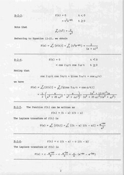 Note that
Referring to Equation (2-21, we obtain
B-24.
f(t) = 0
t <U
= c o s 2 W t r o s 3 L L I t
t 1 0
Noting that