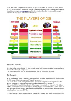 seven. Why is this computer already running on layer seven of the OSI-Model? It's simple, hence:
the GUI of Microsoft OS Win