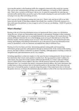receiving this packet, is the broadcast traffic the computers connected to the switch are causing.
This 'one-to-one' communic