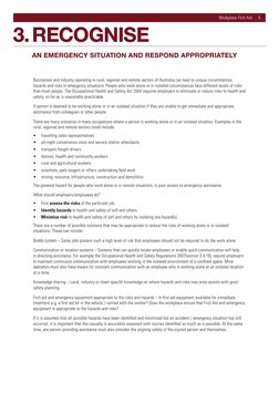 Workplace First Aid 5
Businesses and industry operating in rural, regional and remote sectors of Australia can lead to u