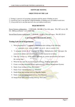 CASE TOOLS & SOFTWARE TESTING LAB MANUAL
N99A49G70E68S51H