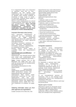 It is important that your fiancé(e)
or partner and his or her
members of the family unit
understand that a good st