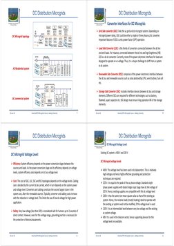 DC Distribution Microgrids
Industrial/PhD Microgrids Course, Aalborg University
9
AC Residential system
AC commercial system