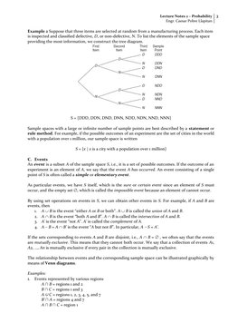 Lecture Notes 2 – Probability
Engr. Caesar Pobre Llapitan
3
Example 2 Suppose that three items are selected at random from a