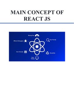 MAIN CONCEPT OF
REACT JS
