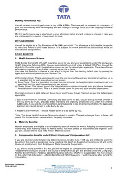 Private and Confidential
TCSL/1911428
3
Monthly Performance Pay
You will receive a monthly performance pay of Rs. 4,500/-. Th