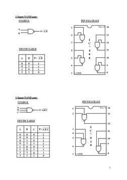 7
2- Input NAND gate:
3- Input NAND gate: