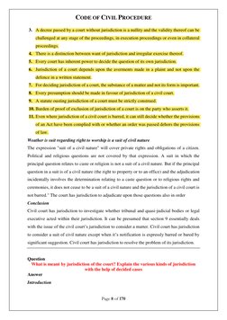 CODE OF CIVIL PROCEDURE
Page 8 of 170
3. A decree passed by a court without jurisdiction is a nullity and the validity th
