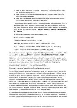 2. Land on which is situated the ordinary residence of the family and from which
the family derive sustenance.
3. Land to w