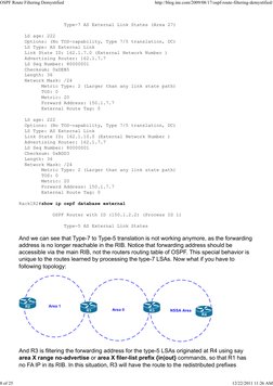 Type-7 AS External Link States (Area 27)
LS age: 222
Options: (No TOS-capability, Type 7/5 translation, DC)
LS Type: AS