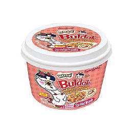 Buldak Rose Wide Noodle Bowl