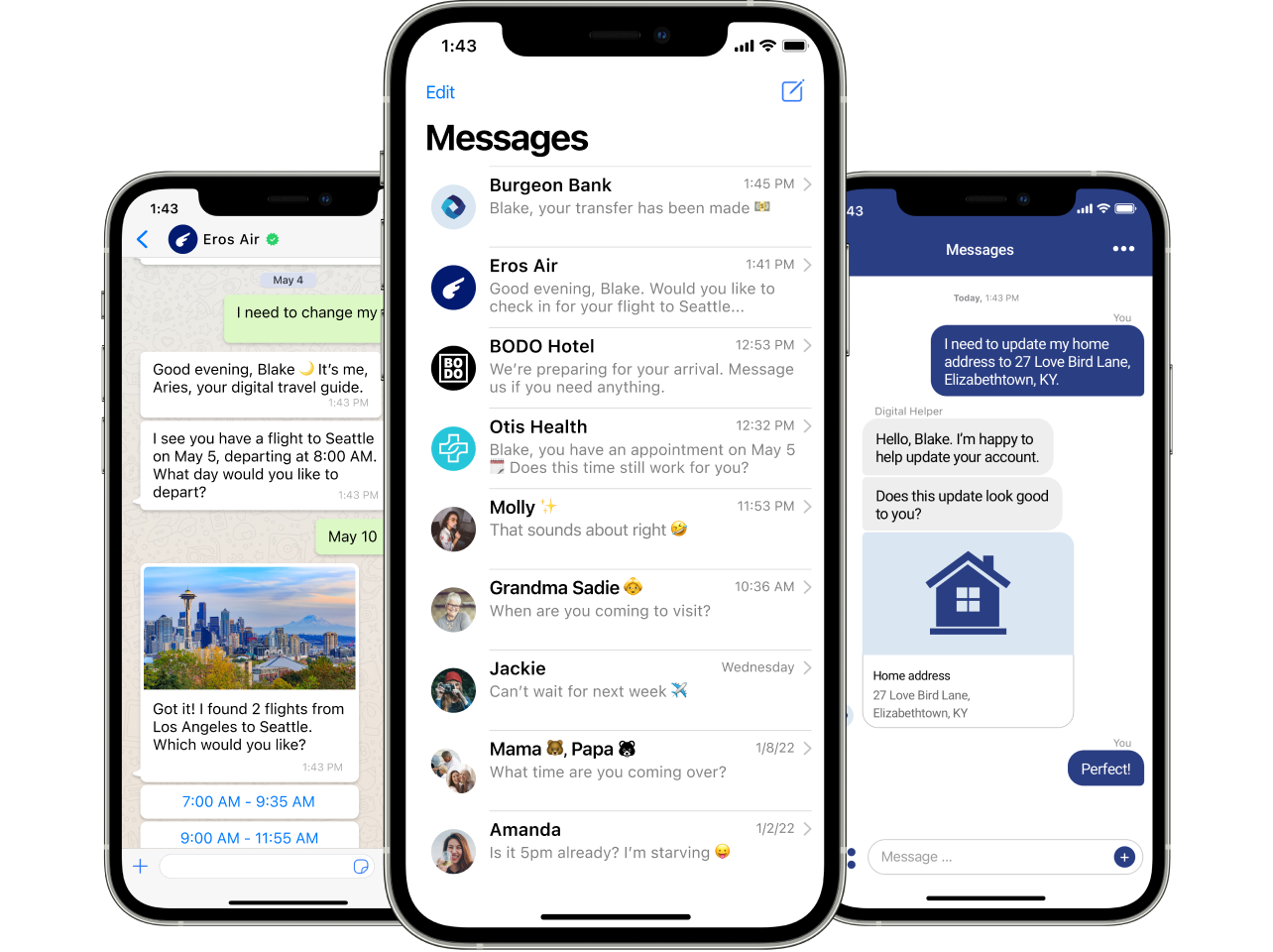 Sample of messaging apps supported by our omnichannel messaging platform, enabling the connected customer experiences customers expect