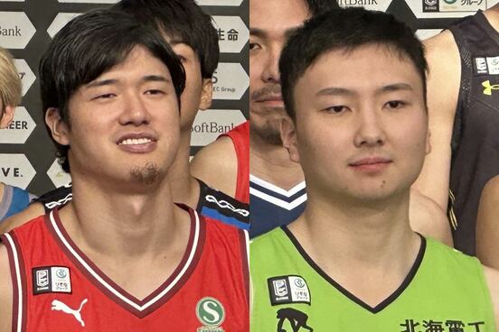 渡辺雄太(左)と富永啓生