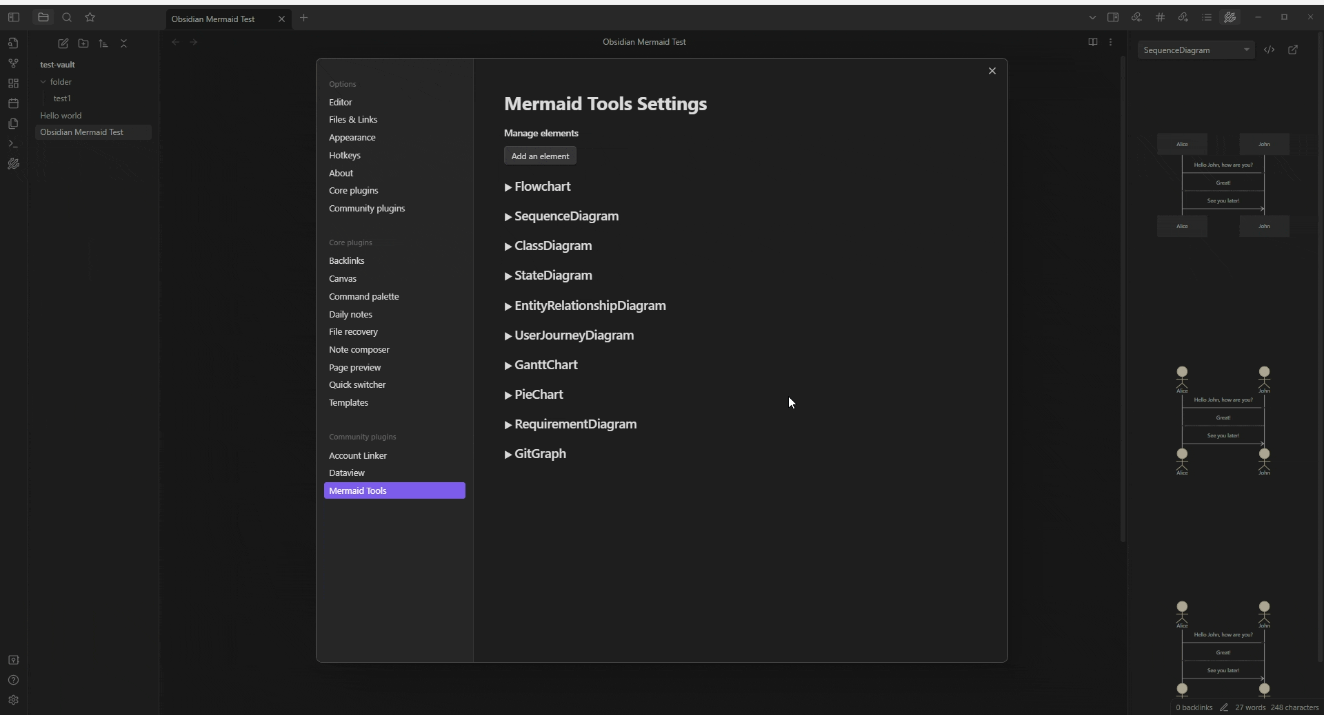 mermaid-toolbar-settings