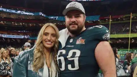 Eagles couple Landon and Brooke Dickerson.