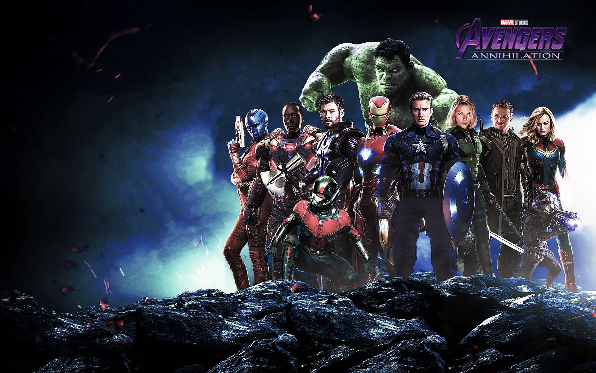 Osvingadores Unidos Em Vingadores: Ultimato Da Marvel. Papel de Parede