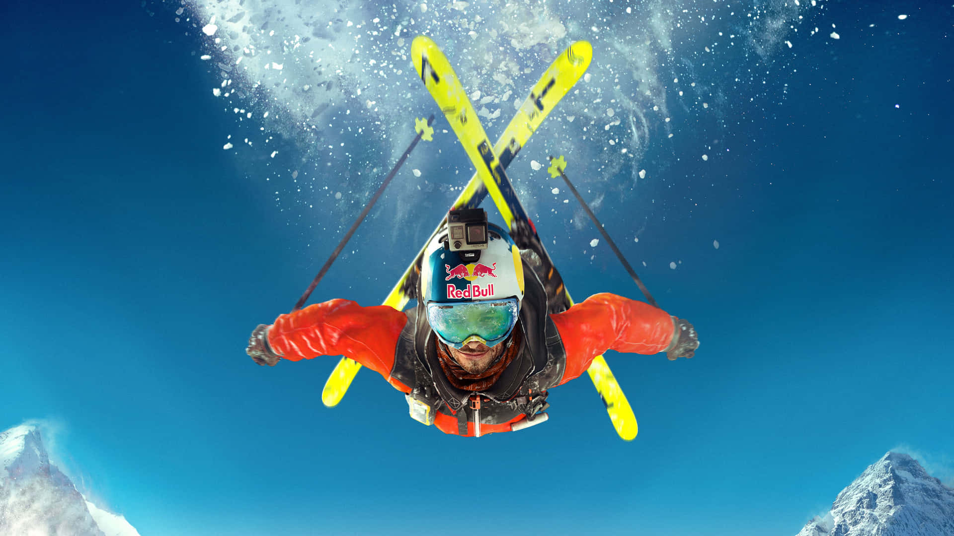 Skidåkningställning Sport 4k. Wallpaper