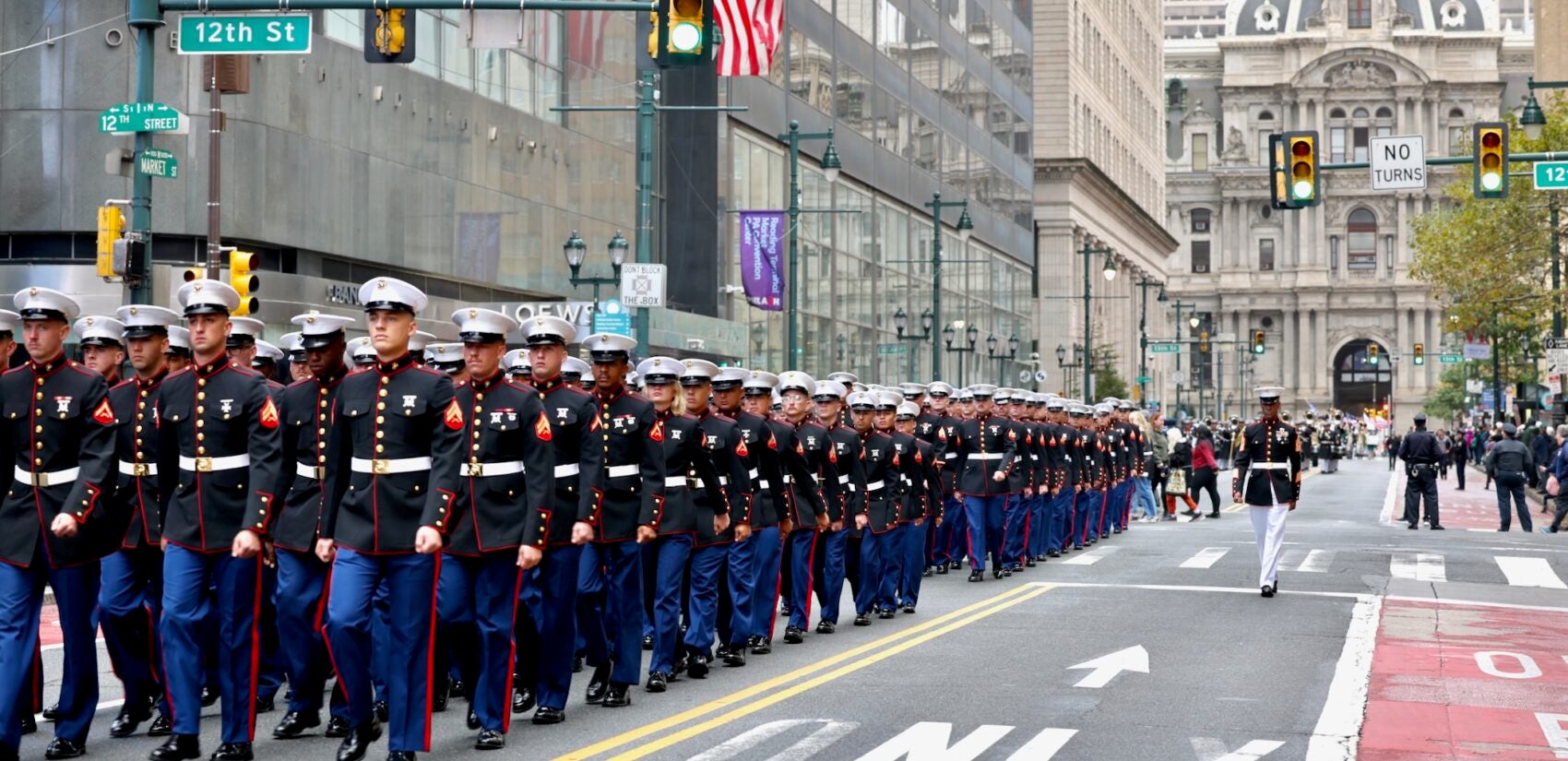 2025 10 13-e lee-philadelphia-navy marines 250th parade marines Hundreds of Marines march down Market Street