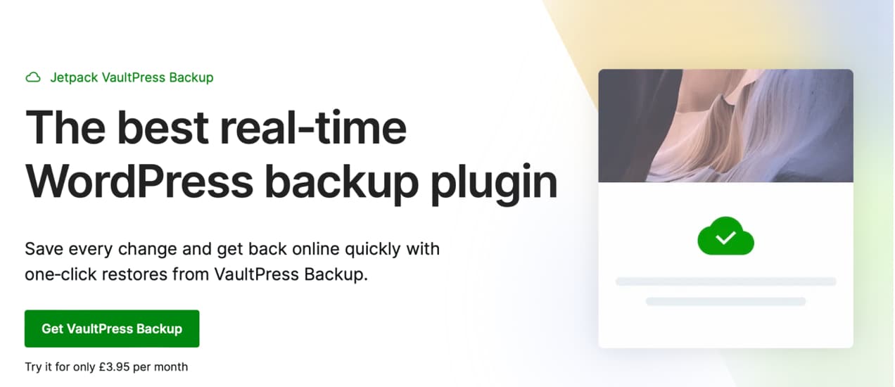 Jetpack VaultPress backup