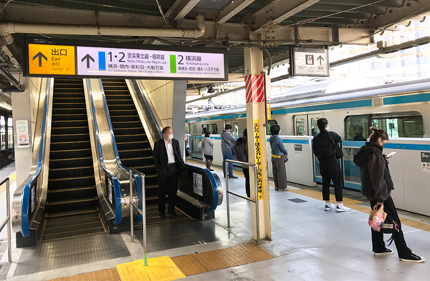 東神奈川駅のホーム
