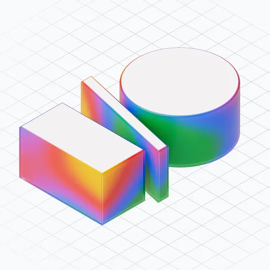 The letters “I/O” with a rainbow gradient, set against a light gray grid.