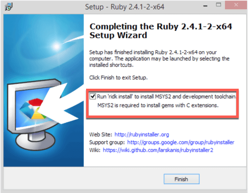 Téléchargez et installez Ruby sur Windows