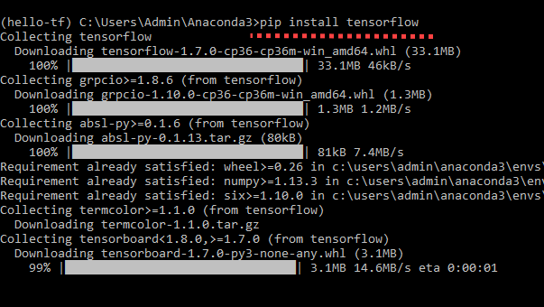 Create .yml File to Install Tensorflow