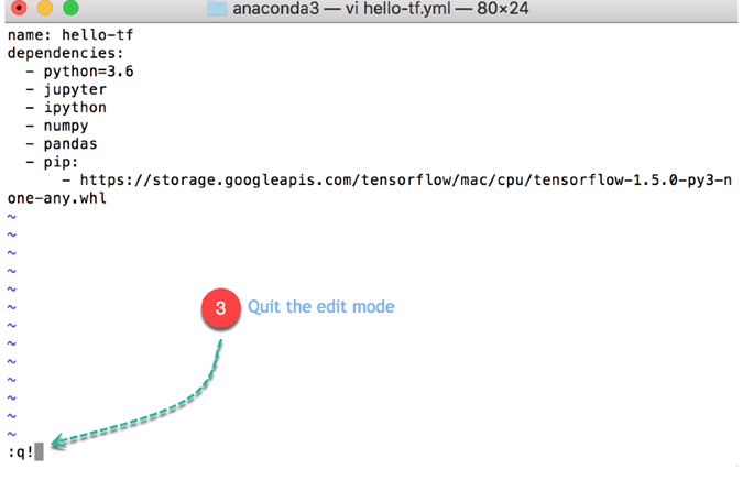 Create .yml File to Install Tensorflow