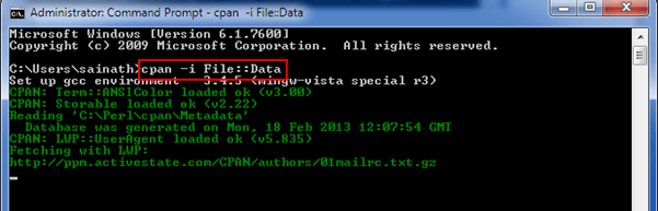 Installation des modules cpan moins