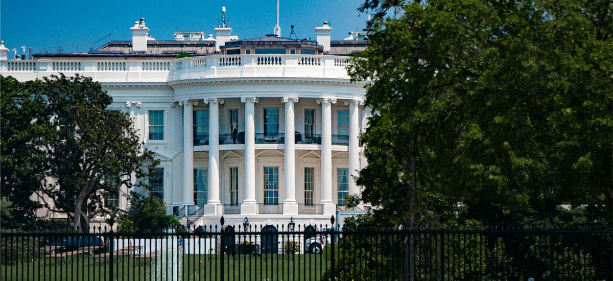 The outside of the White House