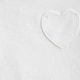 Girls' short-sleeve heart-pocket T-shirt in vintage jersey WHITE