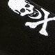Kids' embroidered-skull velvet slip-on shoes BLACK SKULL MULTI