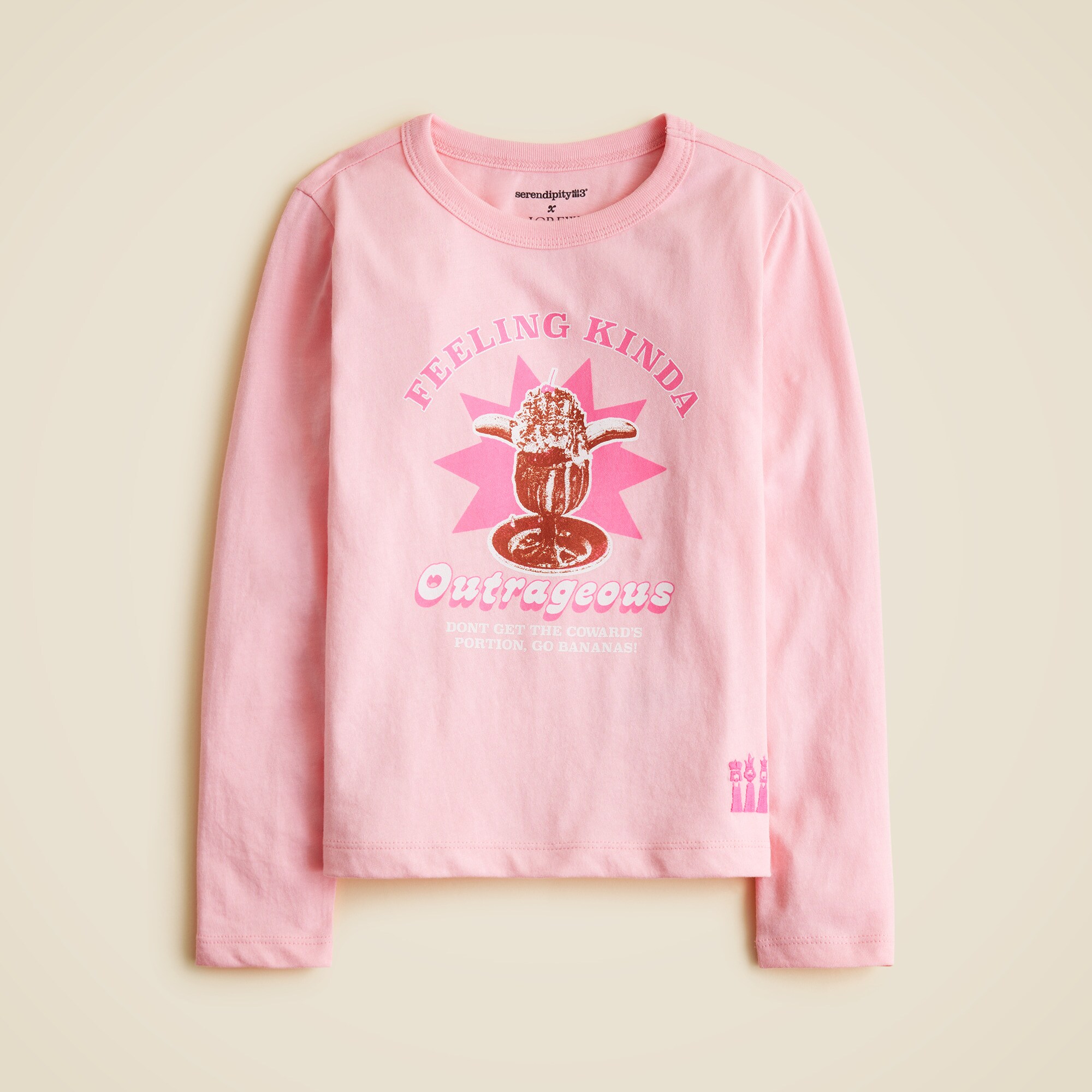 girls Serendipity 3&reg; X Crewcuts Outrageous banana split graphic T-shirt