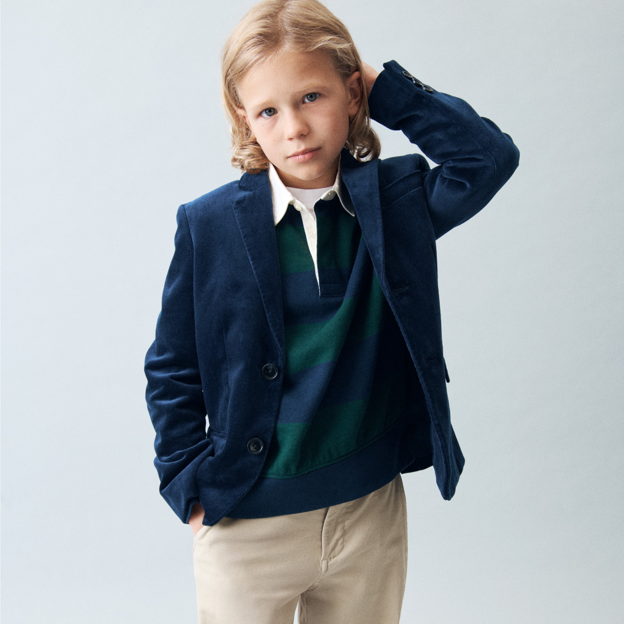 boys Boys' Ludlow party blazer in velvet