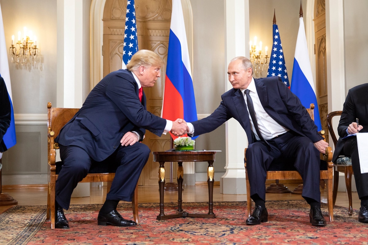 - La rencontre de Donald Trump et Vladimir Poutine ! Helsinki en Finlande le 16 juillet 2018. President Donald J. Trump and President Vladimir Putin of the Russian Federation