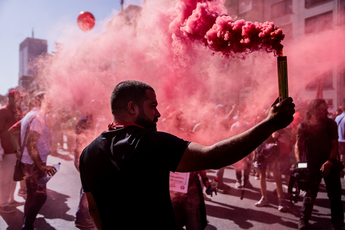 Manifestation syndicale Bruxelles