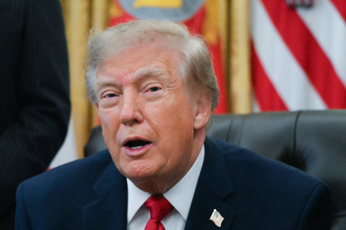 US President Donald Trump speaks about "Trump accounts," investment savings accounts for children, in the Oval Office in the White House in Washington, DC on October 7, 2026. (Photo by Alex WROBLEWSKI / AFP)