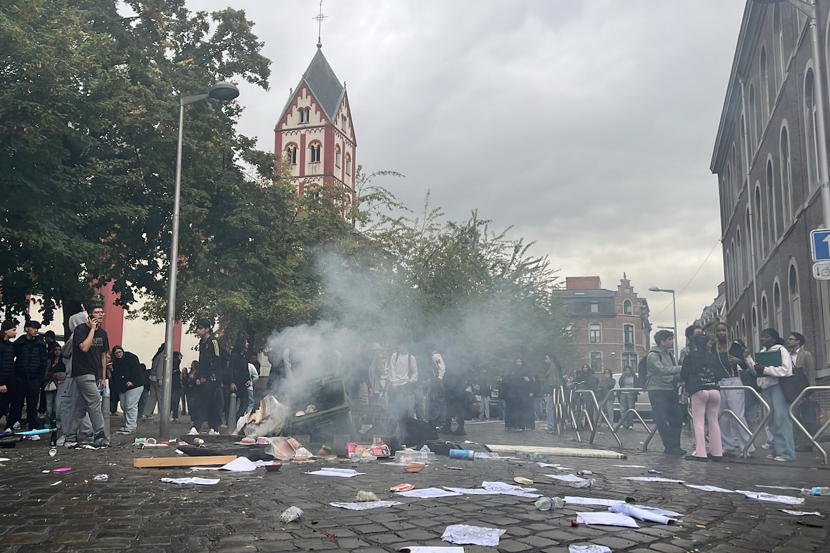 Un mouvement d'élève à Liège.
