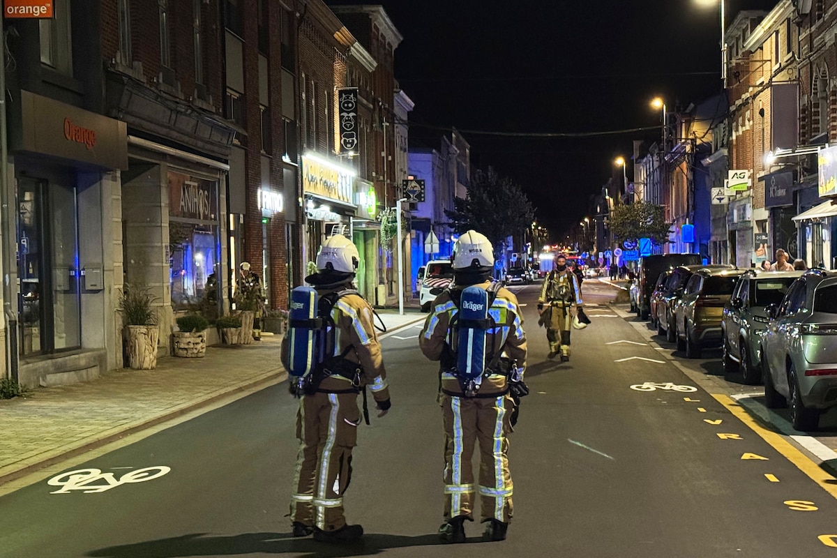 Important déploiement de pompiers dans le centre de Hannut