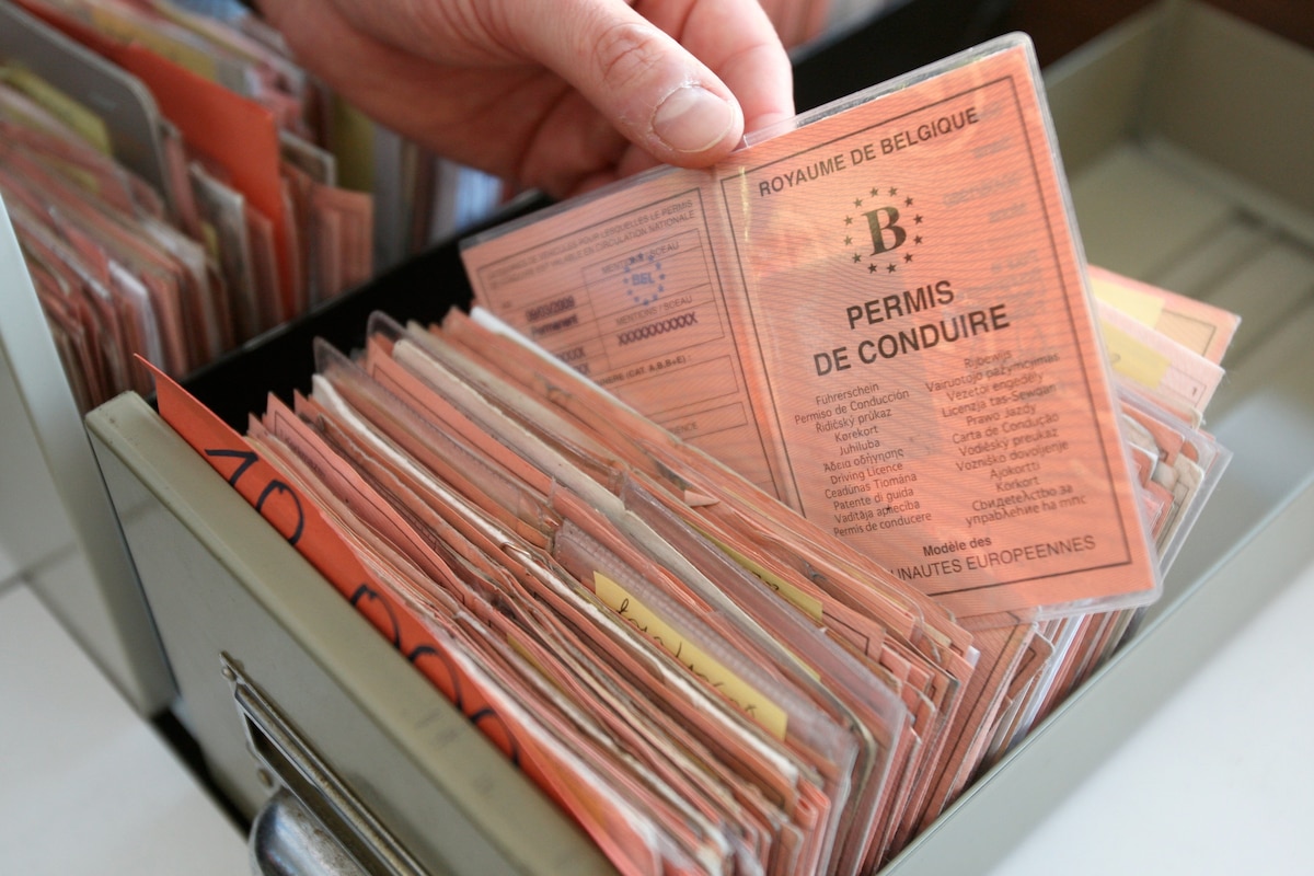Bruxelles: greffe du tribunal de police pour les retraits de permis de conduire.
