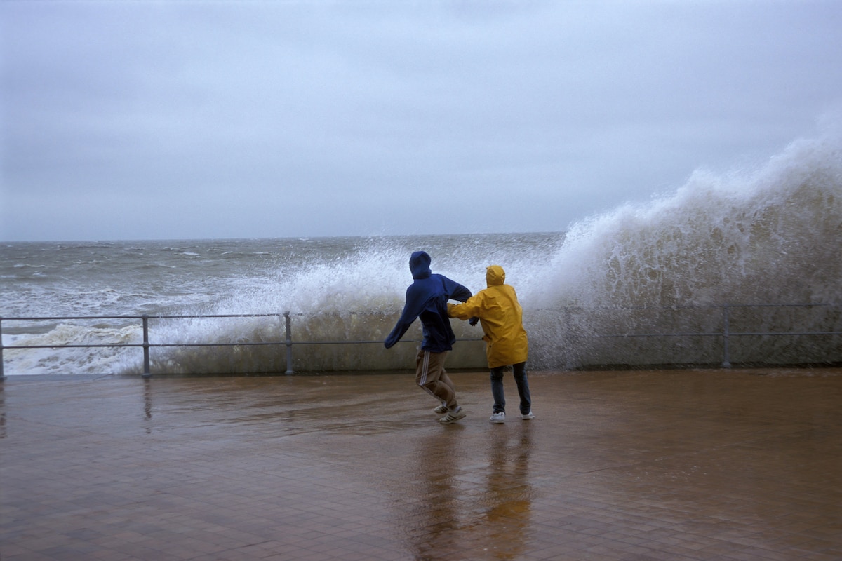 ©PHOTOPQR/VOIX DU NORD - 06 02 2018 , OSTENDE digue de ostende , adaptation a la montee des eaux . PHOTO LA VOIX DU NORD / PASCAL BONNIERE