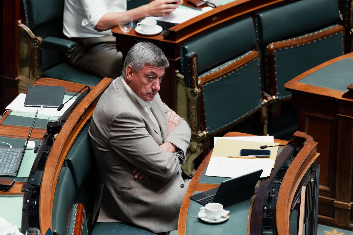 Vice-prime minister and Minister of Finance, Combating Tax Fraud, Pensions, National Lottery and Cultural Institutions Jan Jambon pictured during a plenary session of the Chamber at the Federal Parliament in Brussels on Wednesday 15 July 2026. BELGA PHOTO MARIUS BURGELMAN