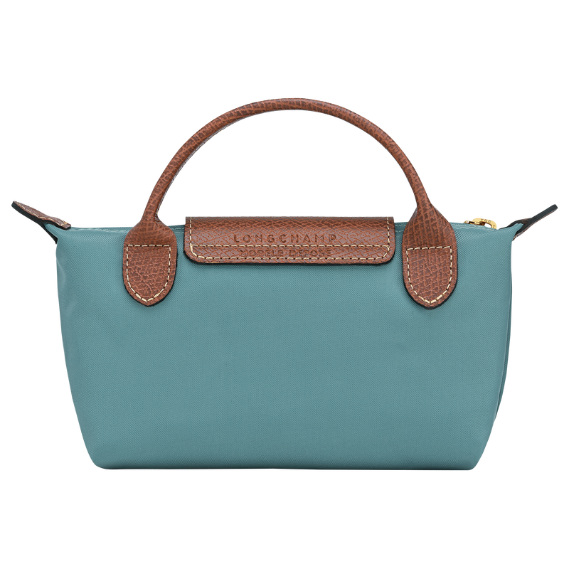 Le Pliage Original Pouch with handle , Eucalyptus - Recycled canvas  - View 4 of  6