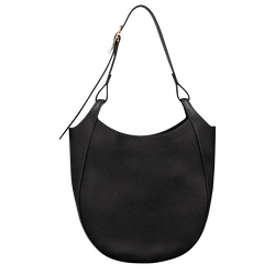 Le Foulonné L Hobo bag , Black - Leather