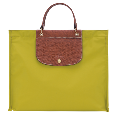 Sac cabas L Cabas Longchamp , Toile - Kiwi
