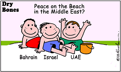 Drybones cartoon,UAE, Israel, Bahrain, Peace,Middle East,